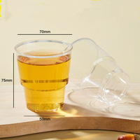 Gobelet jetable 200 ml en PS, en plastique rigide épaissi, pour l'aviation et l'utilisation domestique (eau potable, réception)