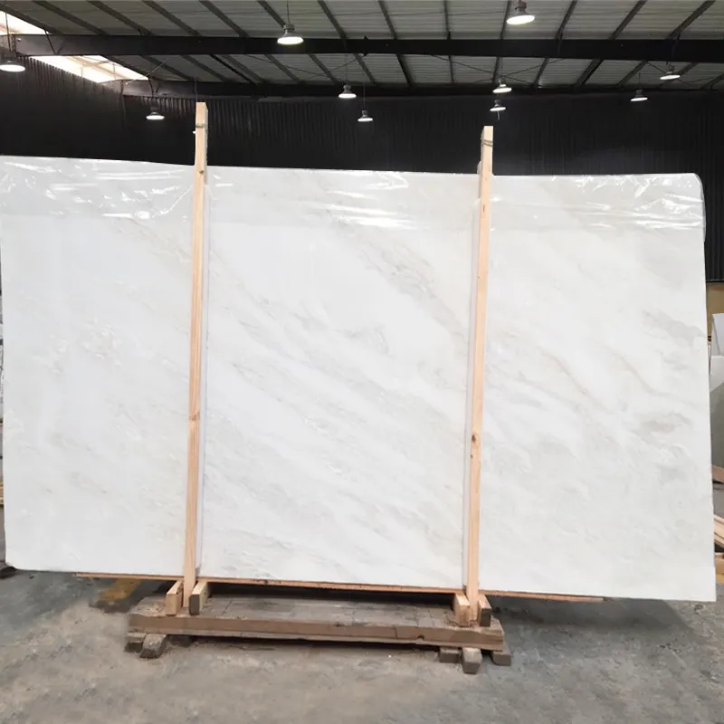 Penjualan Laris Batu Alam Marmer Putih Satu Ukuran Ubin Marmer Putih Nambia Dipoles untuk Dinding dan Lantai Rumah