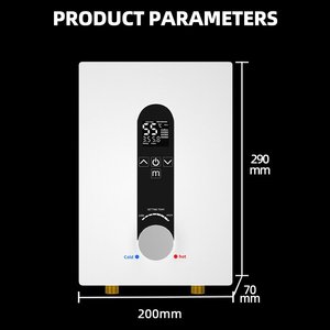 <span class=keywords><strong>Chauffe</strong></span>-<span class=keywords><strong>eau</strong></span> à commande manuelle en acier inoxydable à chauffage instantané pour salle de bain et douche, avec dispositif de sécurité, directement de l'usine - Product Image 6