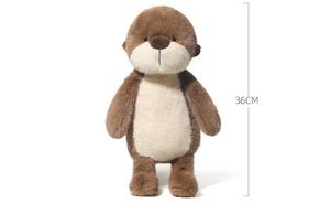 귀여운 봉제 바다 수개월 인형 아기 에뮬레이션 비버 PP 면 충전 홈 장식을위한 맞춤형 동물 장난감 - Product Image 2