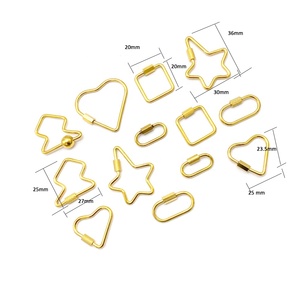 YYX vente en gros 18k or résistant au ternissement en acier inoxydable vis mousqueton breloques de verrouillage pour sac - Product Image 6