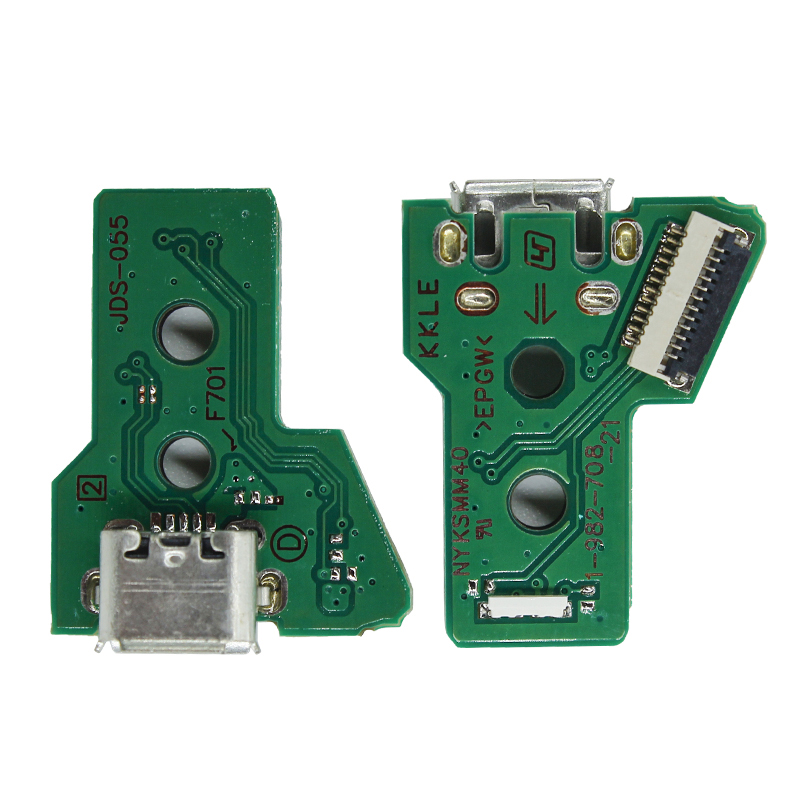 太鼓Forcelv5樽・PS4コンバータ、USBコネクタ付 PS4コントローラーPCBコネクタのPS4LED充電ポートソケット回路