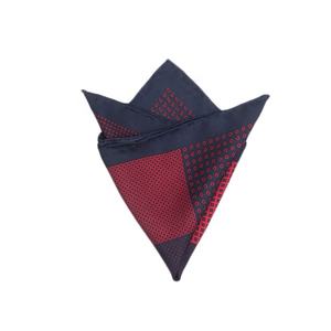 مخصص طباعة الحرير متعدد الألوان حافة عادي أحمر جيب الساحات منديل الأعمال - Product Image 3