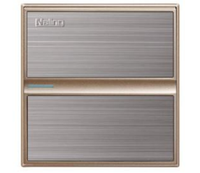 Interrupteur mural 1 bouton 1 voie en acier inoxydable, panneau champagne, usage domestique, durable, norme Bangladesh, Pakistan, Royaume-Uni, vente chaude