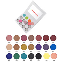 Palette de fard à paupières, étiquette personnalisée, Palette en carton à 9 trous, bricolage magnétique vide, poêles métalliques de 26mm, paquet de Palette fard à paupières