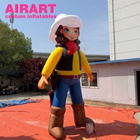 Vache gonflable de qualité commerciale, durable et résistante aux intempéries, pour la publicité