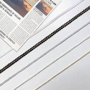 Nastro in Corda Dorata e Argentata, Pizzo <span class=keywords><strong>per</strong></span> Polsini, Accessori <span class=keywords><strong>per</strong></span> Abbigliamento, Striscia <span class=keywords><strong>Laterale</strong></span>, Fettuccia - Product Image 4