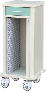 MT Medical Chariot d'enregistrement de patient d'hôpital de haute qualité en gros Mobile 20 Chariot de support de tableau de fichiers avec tiroirs Roues - Product Image 3