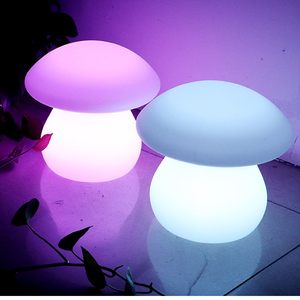 2023 décoration Simple lampes de chevet/mode lampe de Table en plastique décor de chambre lampe champignon - Product Image 4