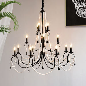 Lámpara colgante de cristal de lujo para Banquete de boda, candelabro de vela inspirado en Villa para restaurante, Hotel, habitación de princesa - Product Image 3