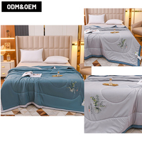 Ensembles de couettes de luxe en polyester 100% couettes brodées literie housse de couette personnalisée couette biologique à la maison pour un usage hôtelier