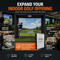 Écran de pratique de golf commercial OEM triple couche pour académies, terrains de golf et salles d'entraînement intérieures