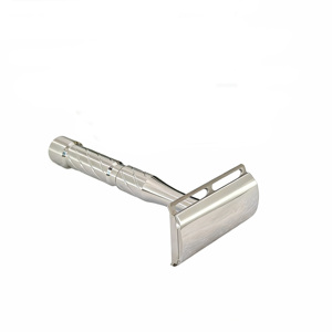 شفرة حلاقة آمنة حديثة بخمس شفرات مغلقة، بتشطيب مرآة مصقول من التيتانيوم، مصنعة بتقنية CNC، للرجال، لحلاقة وتصفيف الشعر - Product Image 1