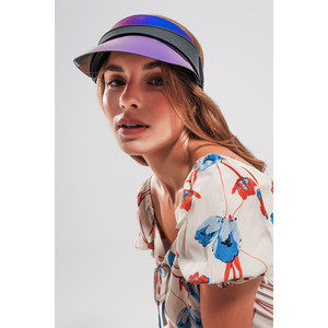 Cappellino con visiera in blu - Product Image 2