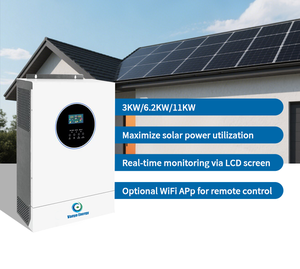 Inverter solare ibrido off-grid da 3kw 5KW 11kw 51.2V con regolatore di carica MPPT per sistema di accumulo energetico domestico - Product Image 2