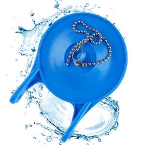 Válvulas de Inodoro de 3 Pulgadas para <span class=keywords><strong>Gerber</strong></span> 99-788, Repuesto de Goma con Cadena de Acero Inoxidable, Ahorro de <span class=keywords><strong>Agua</strong></span>, Fácil de Instalar, Azul - Product Image 1