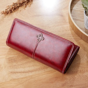 Portefeuille long <span class=keywords><strong>en</strong></span> <span class=keywords><strong>cuir</strong></span> vintage de luxe pour femmes, <span class=keywords><strong>porte</strong></span>-cartes et <span class=keywords><strong>porte</strong></span>-<span class=keywords><strong>monnaie</strong></span>, collection 2026, design tendance - Product Image 3