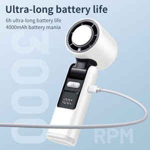 Ventilador de Mano Plegable Portátil de 3600 mAh con Cinco Velocidades, Alta Velocidad, Sin Escobillas, con Enfriamiento por Semiconductor para Uso en Exteriores y Automóviles - Product Image 2