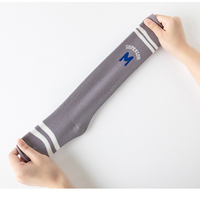 Chaussettes de sport mi-mollet pour hommes et enfants, motif léopard, en nylon/coton, absorbantes, personnalisables avec logo, pour le football et l'automne