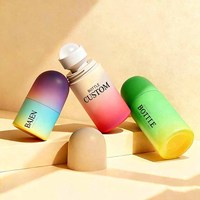 Emballage de conteneur de déodorant rond vide en plastique de luxe de 30ml 60ml rouleau d'huile sur la bouteille de déodorant
