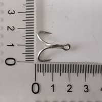 Hameçons triples NEWMAJOR 5X en acier à haute teneur en carbone 6 # -4/0 #   Hameçons de pêche universels de remplacement pour leurres de pêche au brochet et à la truite d'eau douce