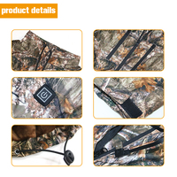 Vente en gros et au détail Vente d'un excellent fabricant Veste imperméable chauffante à batterie Vêtements de chasse chauffants pour hommes