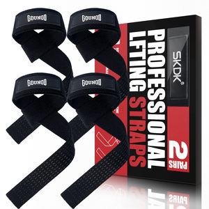 In 2 Paaren verpackt Handgelenk riemen Anti-Rutsch-Silikon-Fitness-Handgelenk riemen Fitness-Sport-Handgelenk bänder zum Gewichtheben - Product Image 1