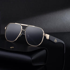 Lunettes de soleil Aviator Cyber Monday pour hommes, monture métallique, protection UV400, style conduite en extérieur - Product Image 4