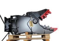 Pulvérisateur hydraulique rotatif pour béton, attache d'excavatrice, mâchoire de concasseur en acier AR500 pour travaux de démolition avec excavatrice de 12 à 18 tonnes