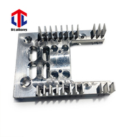 Dissipateur thermique personnalisé en aluminium 6063 6061 T5 dissipateur de chaleur par extrusion d'aluminium anodisé radiateur d'extrusion d'aluminium de fraisage CNC