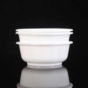 Plastic Bowl 360ml Round Takeaway Food <b>Container</b> Biodegradable <b>Soup</b> Bowl Lunch Box With Lid Environmentally Friendly - Product Image 2