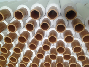 15*888mm weißes Polier gewebe Beflock ter Stapel Aluminiumoxid-Schleif walze für das Polieren von Leiterplatten/LCD-Platten - Product Image 2