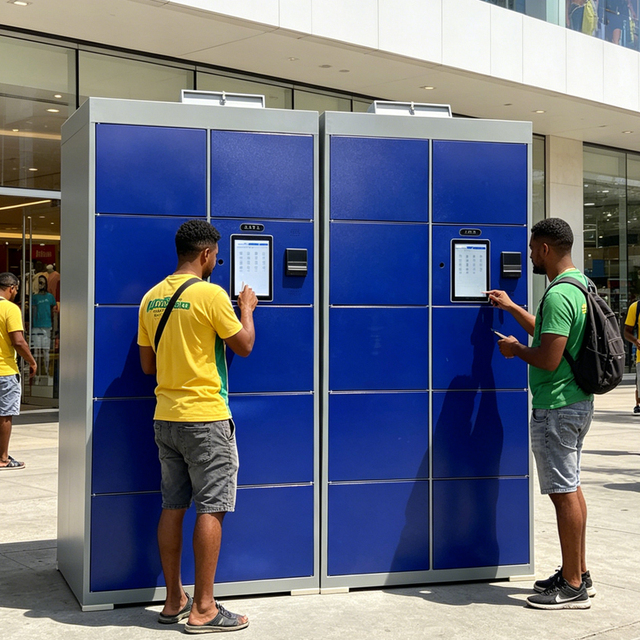 Creative New Design Amusement Park Mall Secure Smart Locker for Helmets Bags Luggage Storage Cabinet