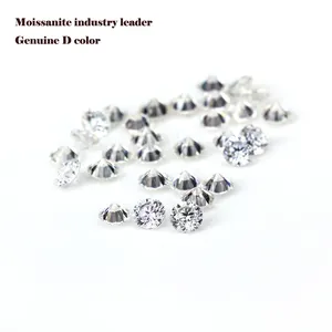 Starsgem оптовая цена чистые бесцветные подлинные 2 мм белые муассаниты свободные камни