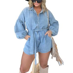 Nueva Europa y los Estados Unidos Venta caliente Cowboy Tie Pantalones de una pieza - Product Image 1