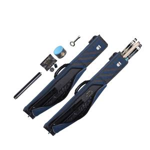 Étui de queue de billard bleu foncé Cueelf 2B3S avec poignée en bandoulière étui de queue de billard avec clés plusieurs poches pour accessoires - Product Image 5