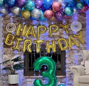 Palloncini Cromati Metallizzati 5 e 10 Pollici, Palloncini in Lattice per <span class=keywords><strong>Compleanno</strong></span>, Baby Shower, Matrimonio, Decorazioni per Feste <span class=keywords><strong>a</strong></span> <span class=keywords><strong>Tema</strong></span> Giungla - Product Image 4