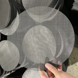 Zhenyu stainless steel/ black square wire weaving cloth etched filter mesh disk 20mesh 40mesh 60 mesh