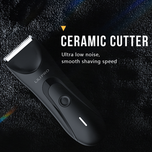 LILIPRO <span class=keywords><strong>5700C</strong></span> Tondeuse électrique pour le corps Rasoir intime pour homme Rasoir pour poils pubiens Lame en céramique Tondeuse pour l'aine et la barbe - Product Image 4