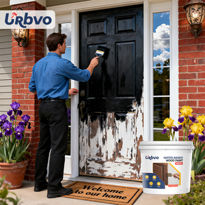 Waterproof <strong>Wood</strong> <strong>Primer</strong> <strong>for</strong> <strong>Wood</strong> Siding and Garage Doors Dark Black Outdoor Paint Furniture Coating Use - Product Image 4