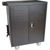 Chariot de recharge pour tablettes et ordinateurs portables à 12/24/30 emplacements, chariot de rangement et de recharge, homologué UL CE
