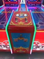 Machine de jeu de récompense d'intérieur à monnayeur avec jeu de bowling et de tir, construction en fer et plastique, pour 2 joueurs