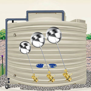 Otomatik su kaynağı 1/2 " - 2" 304 paslanmaz çelik bilyalı vana donanım pirinç su vanası elektrikli su Solenoid şamandıra valfi - Product Image 1