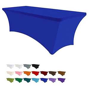 Premium Quality Customizable 96% Polyester 4%Spandex Luxury Stretch Cover Rectangular Plain Dyed <b>Tablecloths</b> OEM ODM Available - Product Image 1