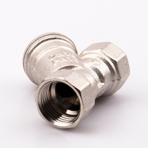 Vanne de plomberie en laiton électroplaqué Kangweishen de type Y DN15 pour eau et eaux usées, conception à passage direct - Product Image 1