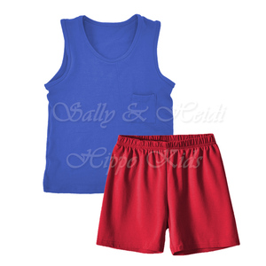 2020 <span class=keywords><strong>boutique</strong></span> de <span class=keywords><strong>Julio</strong></span> de 4th chaleco para niños niño 100% algodón ropa de niño ropa conjuntos - Product Image 1