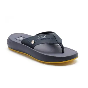 Henghao Super Soft Anti Slip Men New Styles Sandals Casual High Quality Flip Flop Rubber Slippers Custom Slide Flip Flops Logo