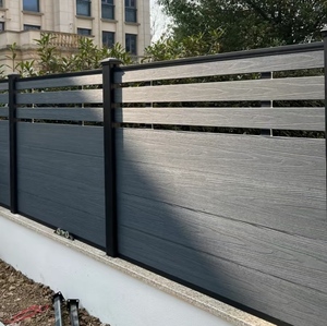 Panneau mural WPC, clôture de <span class=keywords><strong>jardin</strong></span> de 6 pieds, panneaux de clôture <span class=keywords><strong>en</strong></span> aluminium, imperméables, résistants aux UV, pour l'extérieur - Product Image 6