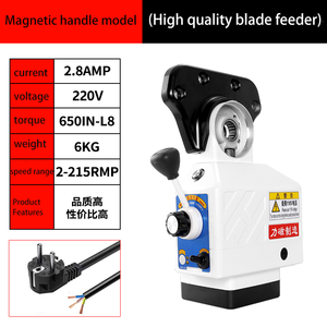 คุณภาพสูง APF-400/400S 110V/220V เครื่องกัดแบบแม่เหล็กพร้อมด้ามจับ  แบริ่งเกียร์ 650IN-LB กำลังไฟ 2~210 รอบต่อนาที - Product Image 5