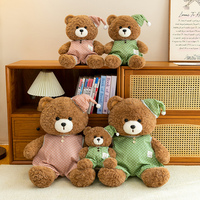 Ours en peluche personnalisé en gros, coussin Teddy à câliner pour bonne nuit et cadeau d'anniversaire, faible MOQ